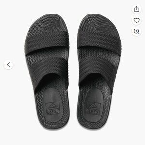 Reef Women's Water Vista Slide Sandal – Black (Size 8) Waterproof